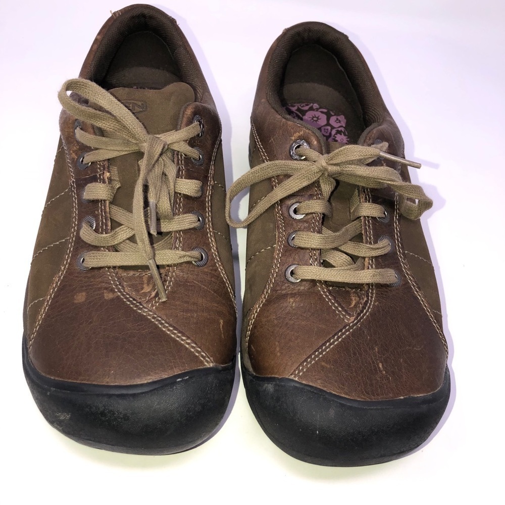 KEEN PRESIDIO brown Leather oxford sneaker size 10